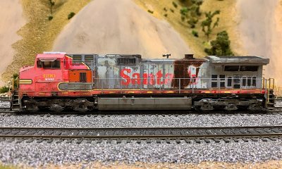 Scale Trains has released several (pre-faded) ex ATSF DASH-9s.