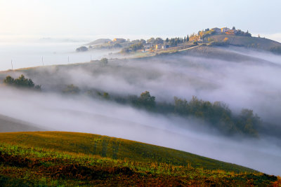 Fog Blankets on the hill