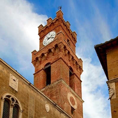 The Bell and Clock Tower of the Palazzo Pubblico (Town Hall)