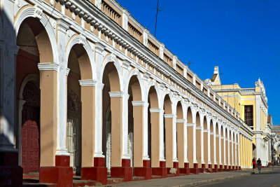 Arched building