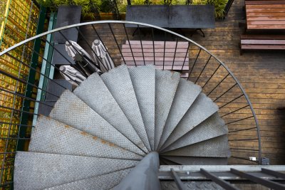 Spiral in the courtyard