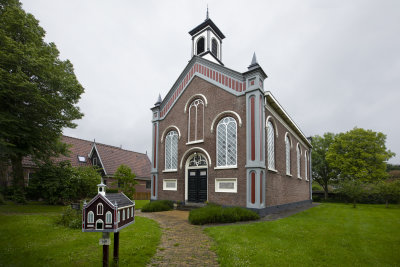 Mennonite church and its miniature (mailbox)