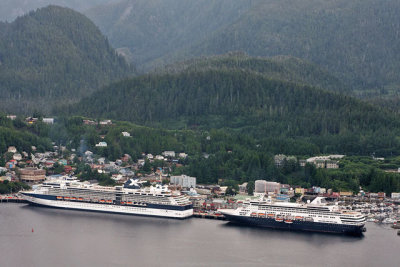 Aerial view of the Millenium and the Statendam