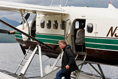 Float plane and pilot