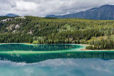 Emerald Lake, on the Klondike Highway