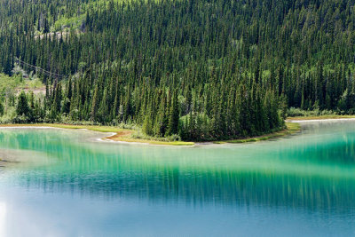 Emerald Lake, on the Klondike Highway