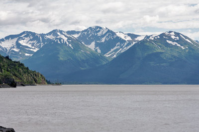 Looking across Turnagain Arm, from the Seward Highway