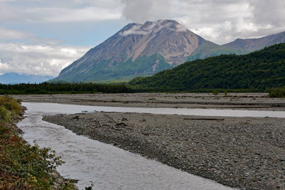 Matanuska River and the Chugach Mountains