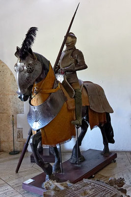 A knight, in Alcázar de Colón