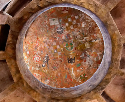 Ceiling of the watchtower at Desert View, Grand Canyon