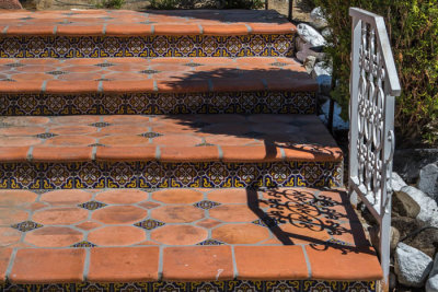 Tile staircase in Palm Springs