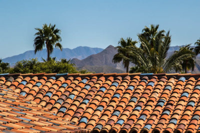 Colorful roof tiles