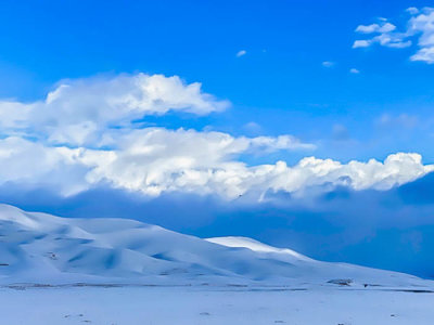 Great Sand Dunes after the snow