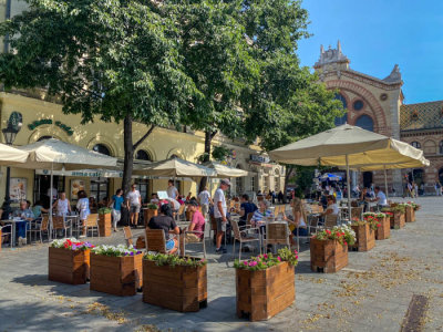 Outdoor cafe near Market Hall