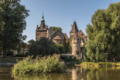 Vajdahunyad Castle in city park