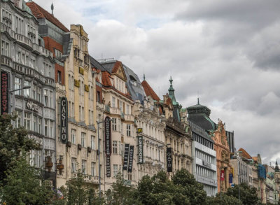 Buildings in Wenceslas Square