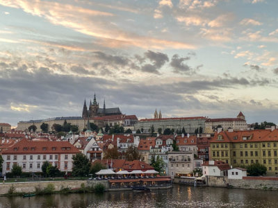 View of Prague Castle from Charles Bridge