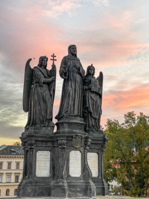 Statue on Charles Bridge