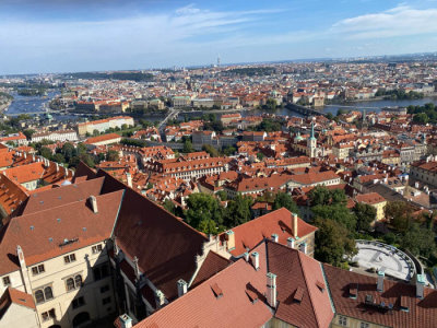 View from tower of St. Vitus Cathedral