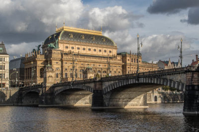 National Theater and Bridge of Legions