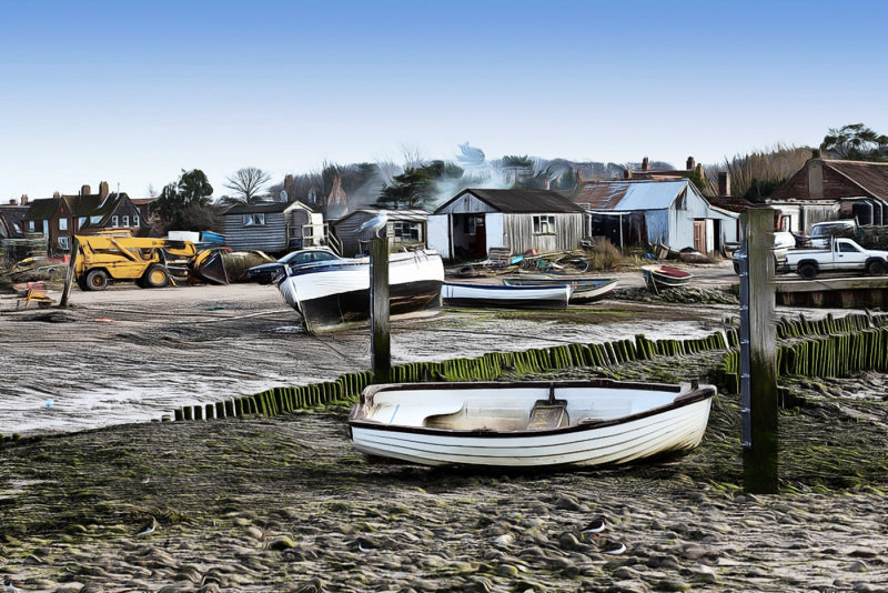 The boat Yard with effects