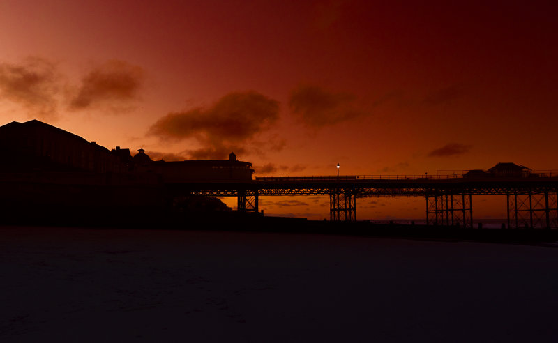 Cromer Pier at winter Sunset