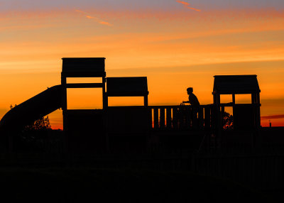 The playground at the end of the day