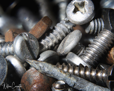 Bolts,Screws,Nails,Nuts,Dust, and Rust