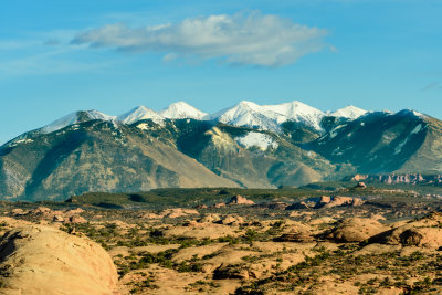 La Sal Mountains from Arches NP - Moab, UT