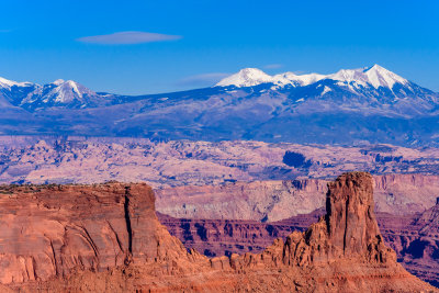 La Sal Mountains from Dead Horse Point State Park