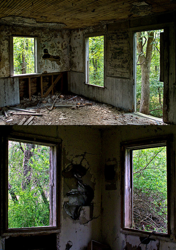 Old House Windows x 2