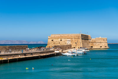 Rocca a Mare Fortress in the port of Heraklion, Crete