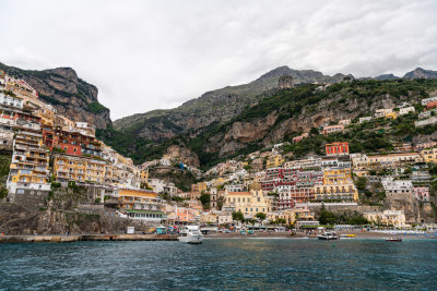 A short but very choppy ferry ride to Positano