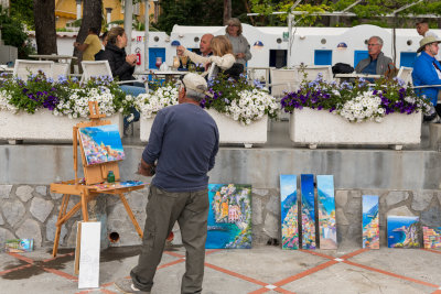 Street artist, Positano