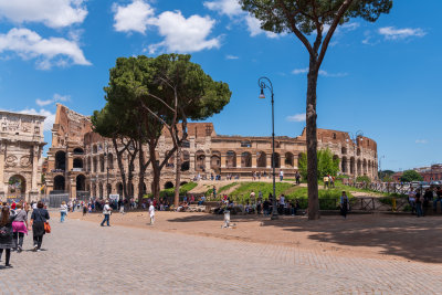 A stop at the Colosseum in Rome.