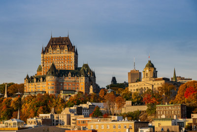 Early morning view of Chateau Frontenac
