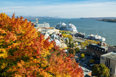 Regent Seven Seas Navigator in the Quebec City harbor