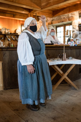 The Chocolate Lady at Louisbourg Fortress. Yer outta here!