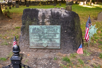 Sam Adam's gravestone, Granary Burying Ground, Boston