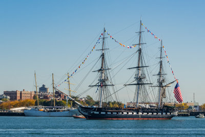 USS Constitution - Old Ironsides - sailing in the Charles River