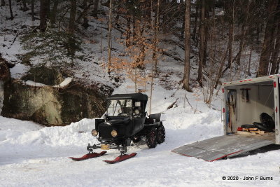 Hill NH - January 18, 2020  - Members Ride - Model T Ford Snowmobile Club