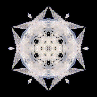 Kaleidoscope created with a frost picture