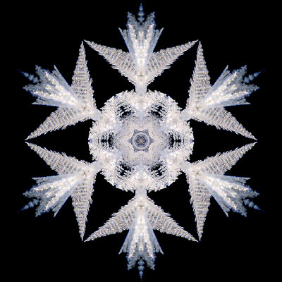 Kaleidoscope created with a frost picture