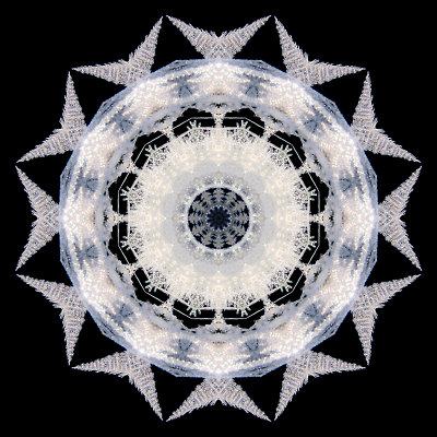 Kaleidoscope created with a frost picture