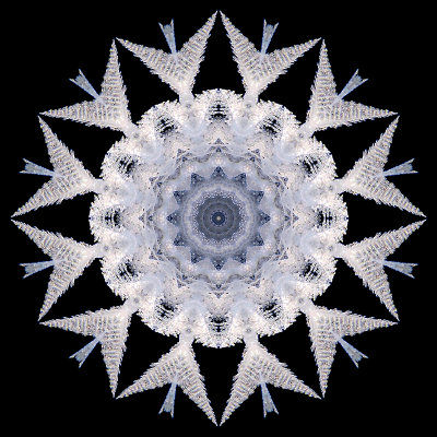 Kaleidoscope created with a frost picture