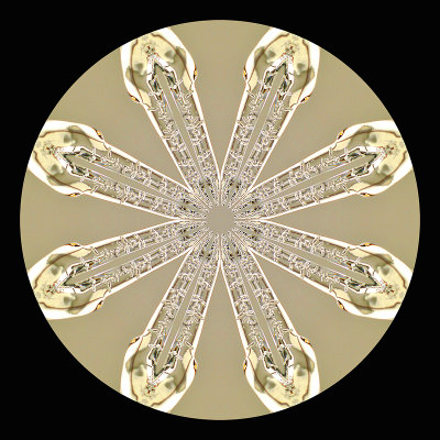 Kaleidoscope created with a picture of an icicle