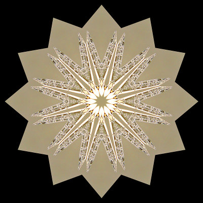 Kaleidoscope created with a picture of an icicle