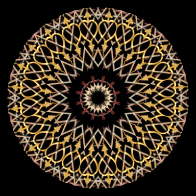 Kaleidoscope created with a picture of a window at the pariament building in Zurich
