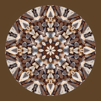 Kaleidoscope created with rocks