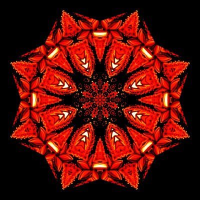 Kaleidoscope created with a lantern seen at the Christmas market in Zurich